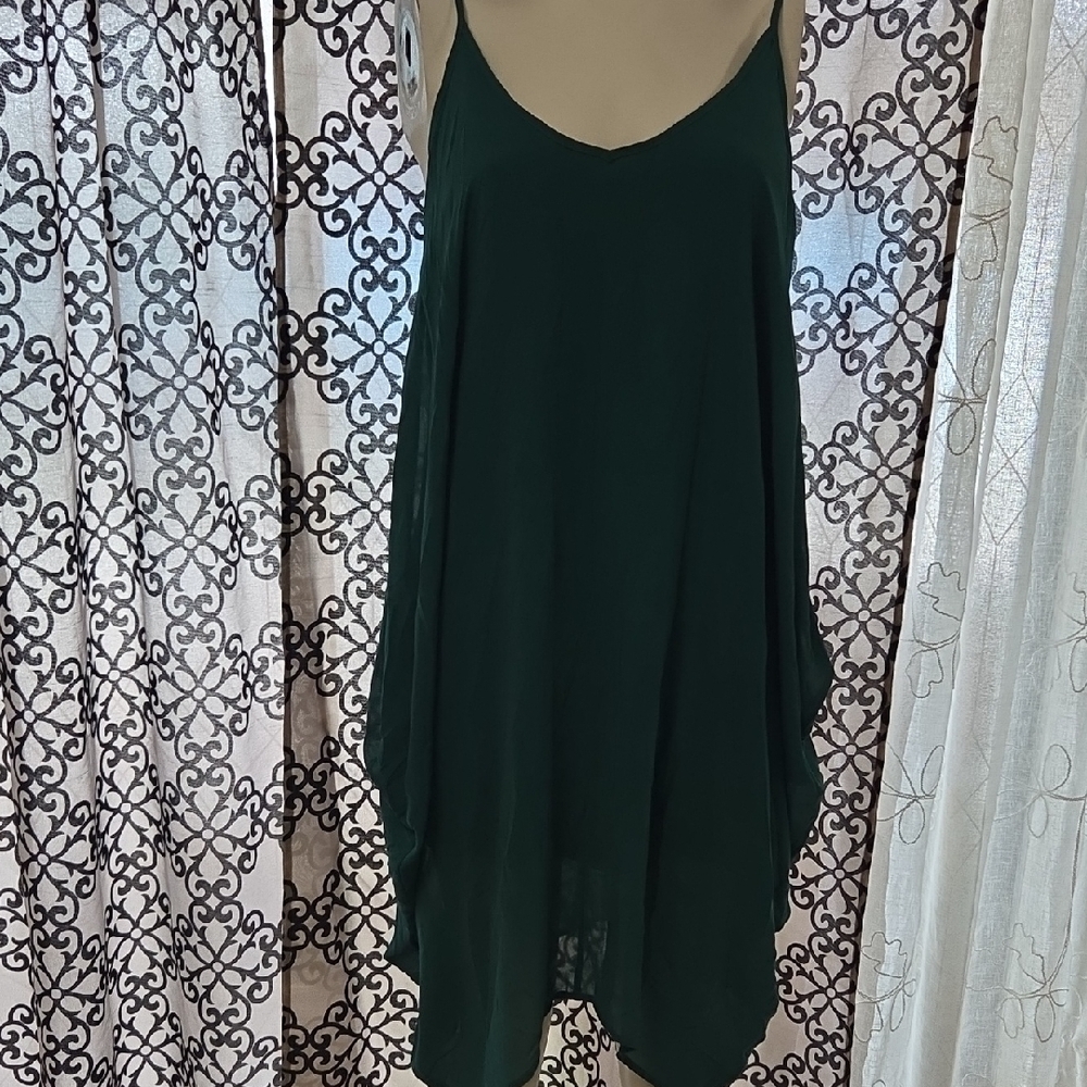 Norah  Small Dress Teal Sleeveless Garment 100 % Poliester. [1212]